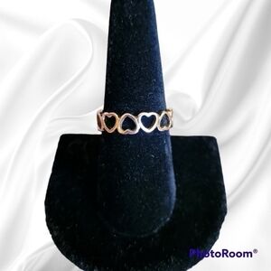3/$30 Heart I Love You Coquette Band Ring Size 8